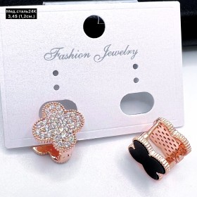 Сережки мед.сталь24К 10425 (1.2см.)